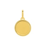 Plaquette or jaune 750/18 ct ronde 12mm - V12