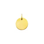 Plakette 750/18 K Gelbgold rund Ø 18mm