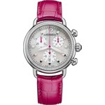 Aerowatch 1942 Chronolady Diamonds Cuir rose