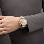 Aerowatch 1942 Chronolady Cuir beige - A 81105 JA02