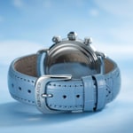 Aerowatch 1942 Chronolady Cuir bleu - A 81105 AA01