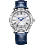 Aerowatch 1942 Elegance en cuir bleu