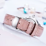 Aerowatch 1942 Lady Automatic Skeleton en cuir rose - A 60960 AA18