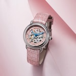 Aerowatch 1942 Lady Automatic Skeleton Rose - A 60960 AA20