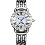 Aerowatch 1942 Lady Moon Phase Edelstahl