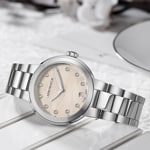 Aerowatch Harmonie Lady Quartz Beige 35mm - A 42107 AA02 M