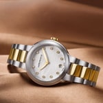 Aerowatch Harmonie Lady Quartz Two-tone 35mm - A 42107 BI03 M