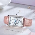 Aerowatch Intuition Diamonds Small Second Pink Leather - A 31988 AA02 DIA