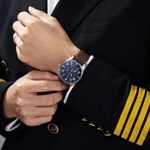 Aerowatch Les Grandes Classiques Aviator Automatic Chrono Day-Date Silver - A 61989 AA05