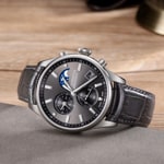 Aerowatch Les Grandes Classiques Chrono Moon Phase Grey - A 78990 AA01