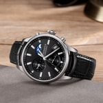 Aerowatch Les Grandes Classiques Chrono Moon Phase Black - A 78990 AA08