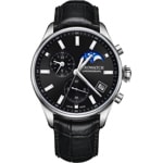 Aerowatch Les Grandes Classiques Chrono Moon Phase Schwarz