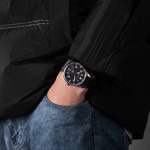 Aerowatch Renaissance Big Mechanical Petite Seconde en cuir Brun - A 55981 AA02