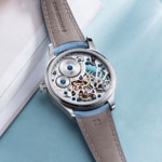 Aerowatch Renaissance Skeleton Lady Bleu - A 57981 AA26