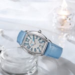 Aerowatch Streamline Lady Leder blau - A 42958 AA10