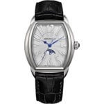 Aerowatch Streamline Lady Moon Phase en cuir noir