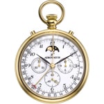 Aerowatch Taschenuhr Lépine Mechanical Chrono Moon Phase Arabic