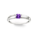 Amethyst Ring 375/9 K Weissgold - 194104.A1
