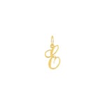Pendentif or jaune 375/9 ct Lettre E - 660091.E