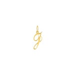 Pendant 375/9 K Yellow Gold Letter J - 660091.J