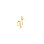 Pendentif or jaune 375/9 ct Lettre V - 660091.V