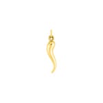 Pendentif or jaune 375/9 ct Corne italienne