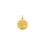 Pendentif or jaune 375/9 ct Arbre de vie Ø 18mm - 9KAY1021