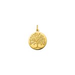Pendentif or jaune 375/9 ct Arbre de vie Ø 19mm - 9KAY1013