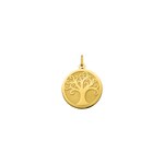 Pendentif or jaune 375/9 ct Arbre de vie Ø 20mm - 9KAY1004