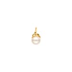 Pendentif or jaune 375/9 ct avec perle 6.5mm - 19IJ07J