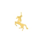 Pendentif or jaune 375/9 ct Cheval cabrant - 9K2716