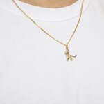 Pendentif or bicolore 750/18 ct, Hockey sur glace - 1556.07185/0006