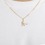 Pendentif or bicolore 750/18 ct, Hockey sur glace - 1556.07185/0006