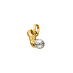 Pendant 750/18 K Two-tone Gold Football - 1556.08517/0001