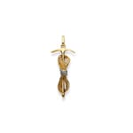 Pendentif or bicolore 750/18 ct, Montée