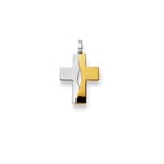 Pendentif or bicolore 750/18 ct, Croix - 1558.02650/0002