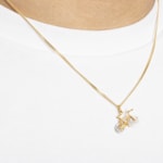 Pendant 750/18 K Two-tone Gold Mountainbike - 1556.07235/0004