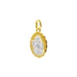 Pendentif or bicolore 750/18 ct Ange gardien 12x14mm - 20752G