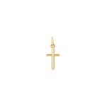 Anhänger 750/18 K Gelbgold 10 x 16mm, Kreuz