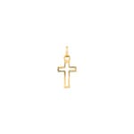 Pendentif or jaune 750/18 ct 10x15mm, Croix