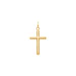 Pendentif or jaune 750/18 ct 10x16mm, Croix