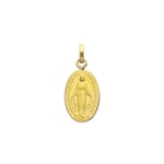 Pendentif or jaune 750/18 ct 11x17mm, Vierge miraculeuse