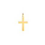 Pendentif or jaune 750/18 ct 11x18mm, Croix