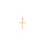 Pendant 750/18 K Yellow Gold Cross 12 x 18mm - 7474