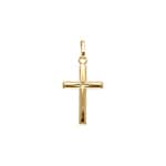 Anhänger 750/18 K Gelbgold 12x18mm, Kreuz