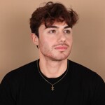 Pendentif or jaune 750/18 ct 12x20mm, Foi, amour, espoir  - P69