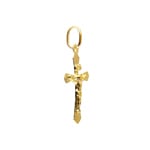 Pendant 750/18 K Yellow Gold Crucifix 12x21mm - 20816