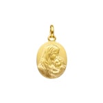 Pendant 750/18 K Yellow Gold 13x16mm, Madonna with Child - 20321