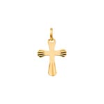 Pendentif or jaune 750/18 ct 13x17mm, Croix