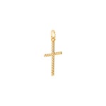 Pendant 750/18 K Yellow Gold Cross 14 x 21mm - P35.1